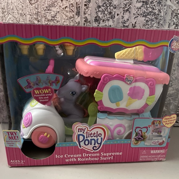 My Little Pony Ice Cream Dream Supreme Truck W/ Rainbow Swirl Pony 2007 NEW - Picture 1 of 14